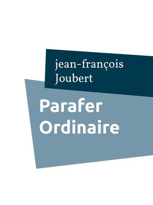 cover image of Parafer Ordinaire